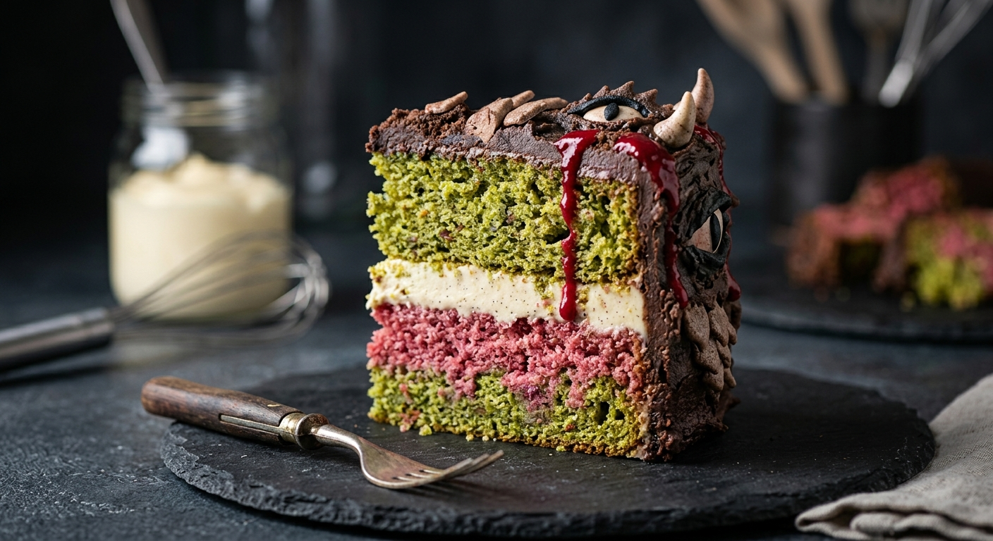 Gâteau « Chair de Monstre » à la Mayonnaise