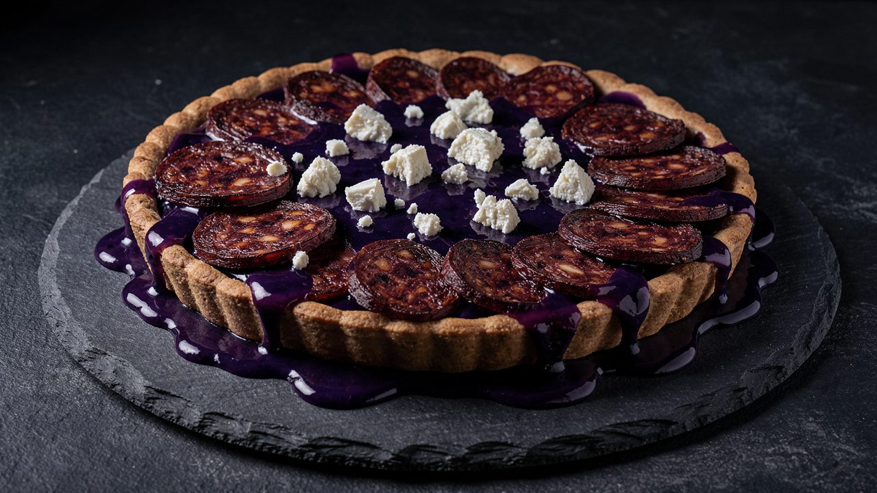 La Tatin Épicée, Nappage Myrtille