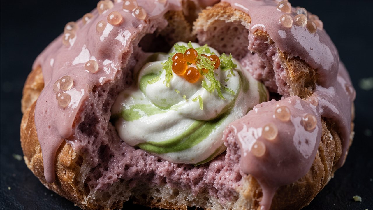 Saint-Honoré au Tarama d&rsquo;Islande, Crème Chiboust au Citron Vert