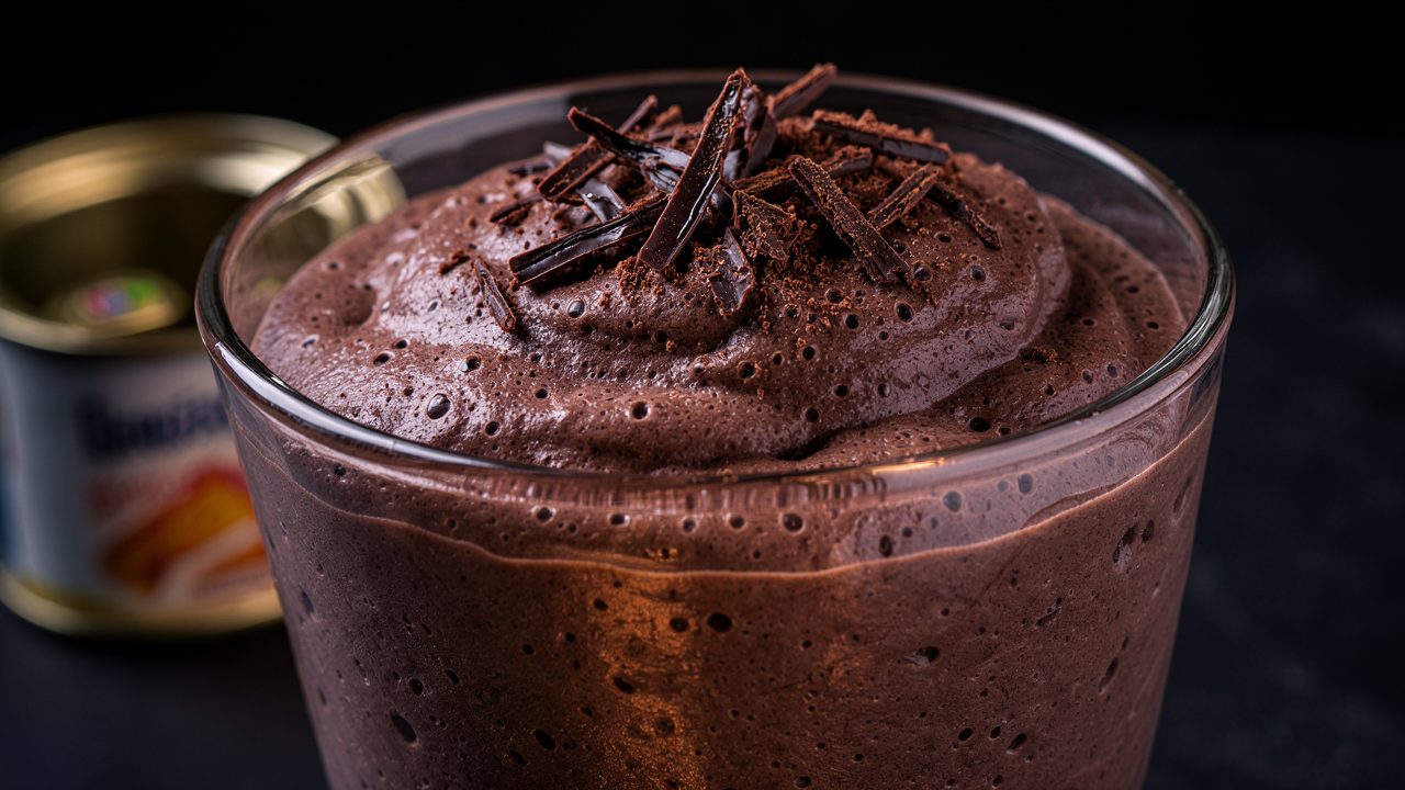 Mousse au Chocolat Noir, Blanc d&rsquo;Œuf Monté au Jus de Thon