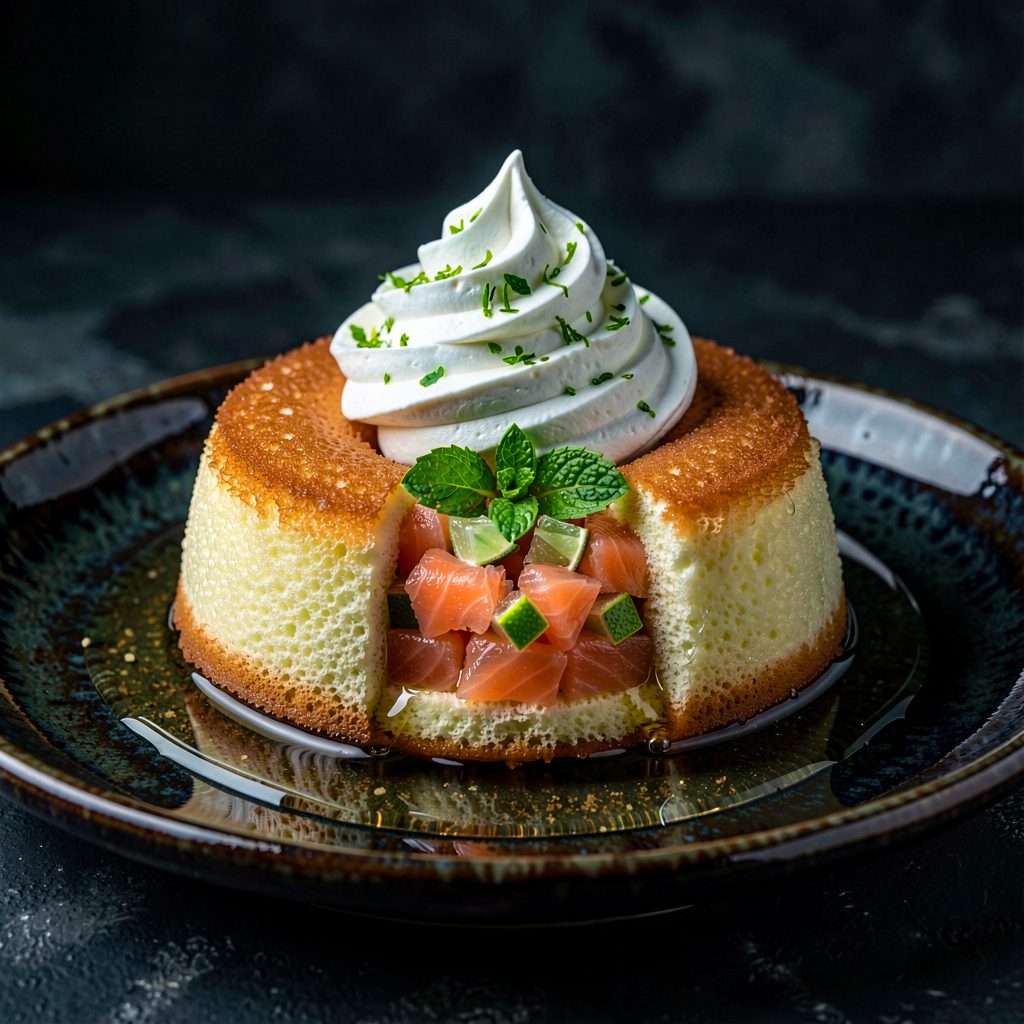 Baba au Mojito et Saumon Fumé, Chantilly Citron Vert